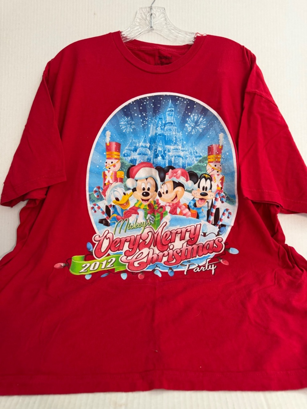 Disney Mickey Very Merry Christmas Party 2012  Red T-Shirt